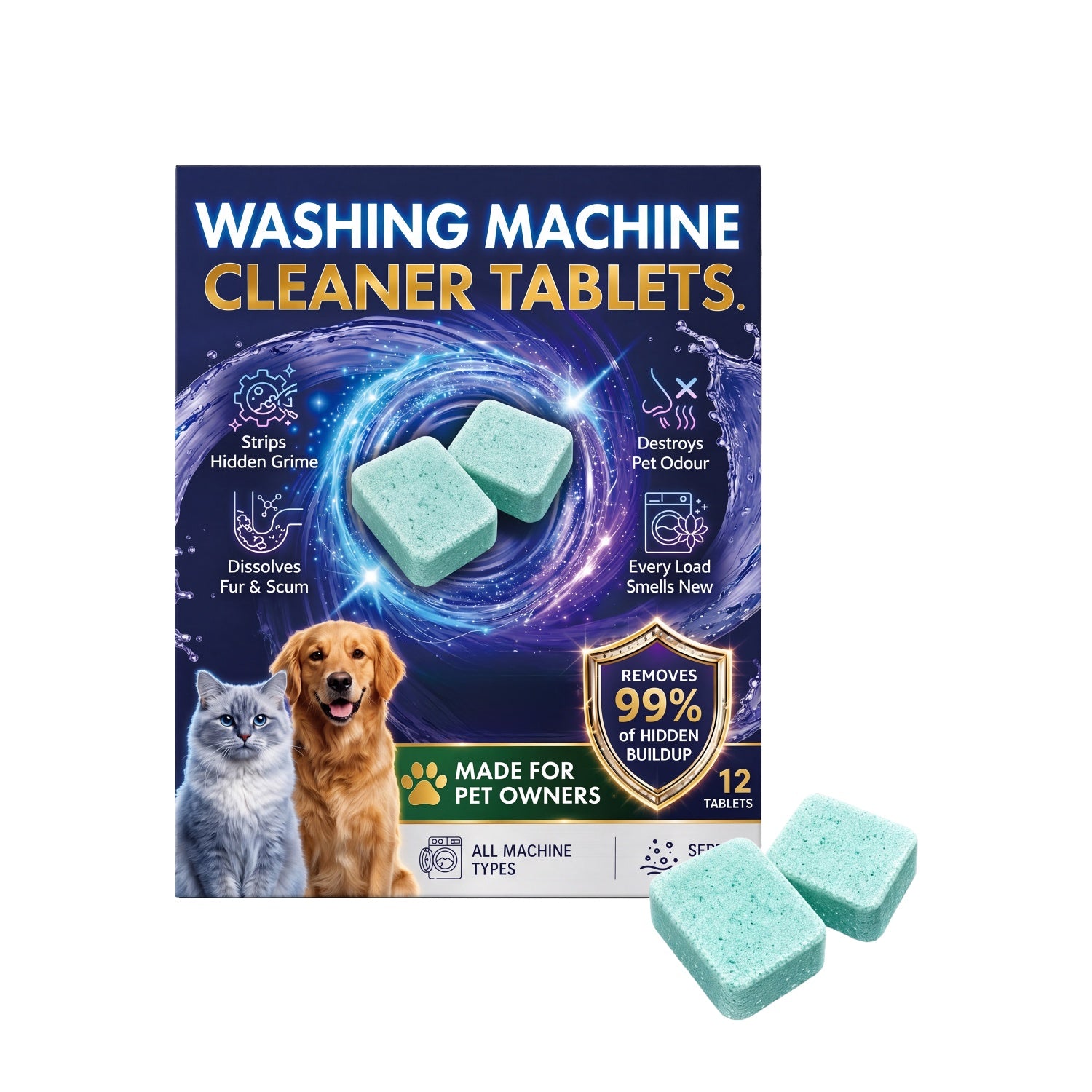 Pet Washing Machine Cleaning Tablets
