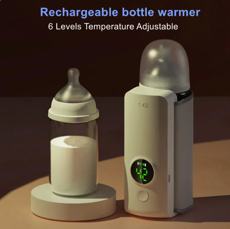 Portable USB Rechargeable Baby Bottle Warmer with Insulated Bag