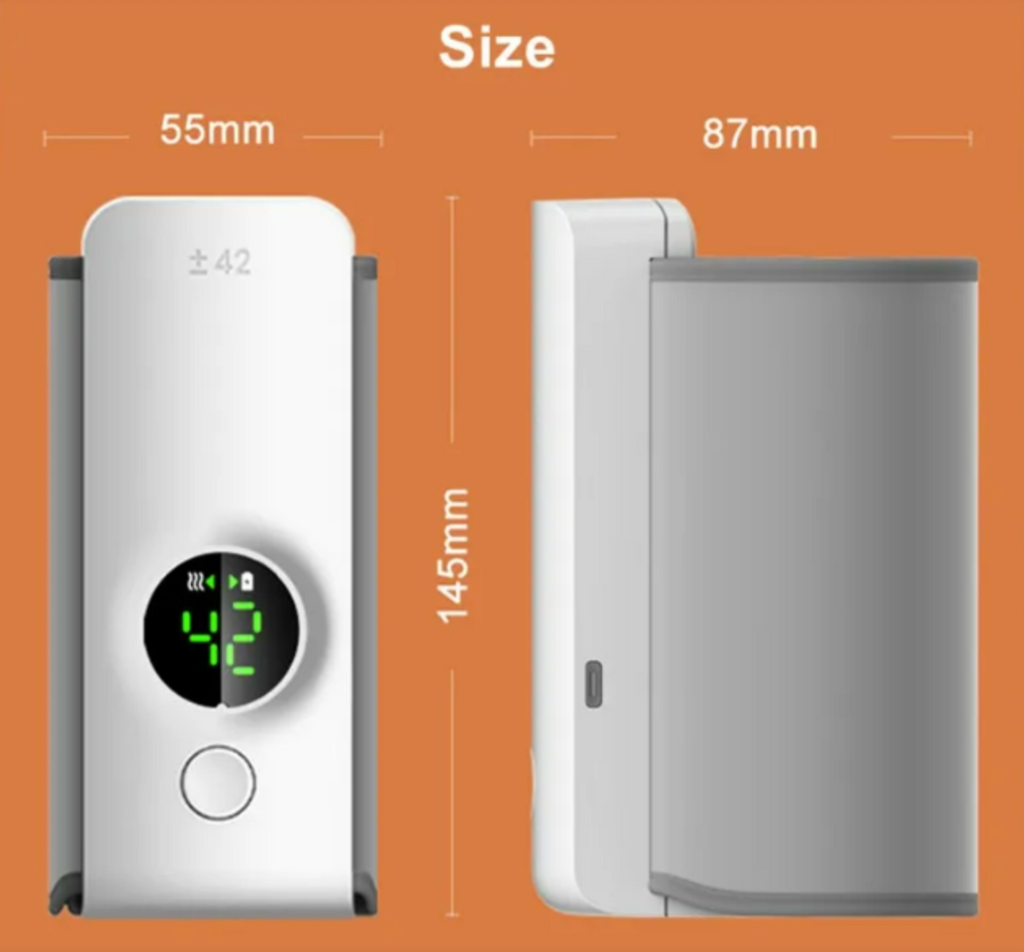 Portable USB Rechargeable Baby Bottle Warmer with Insulated Bag