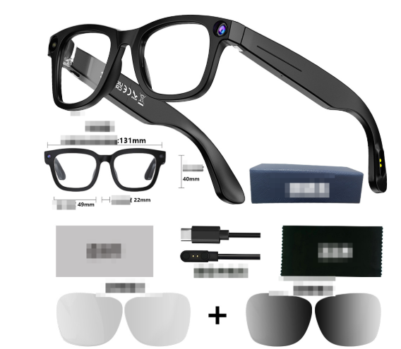 Smart Camera Glasses – Hands-Free Photo & Video Capture