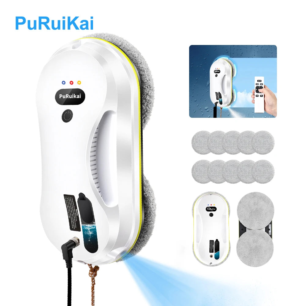 Automatic Window Cleaning Robot with Remote Control