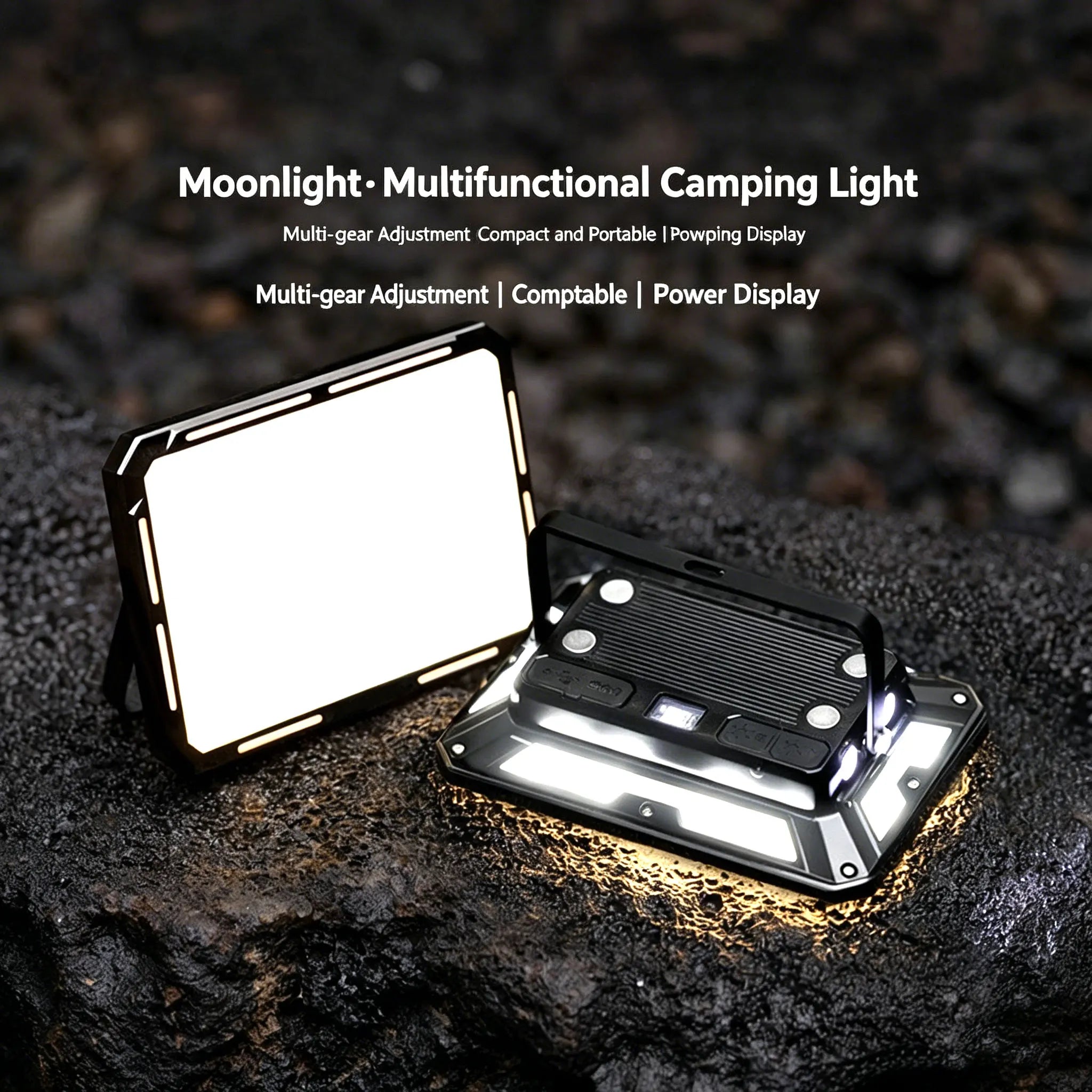 LED Camping Tent Light with Magnetic Mount – USB-C Rechargeable