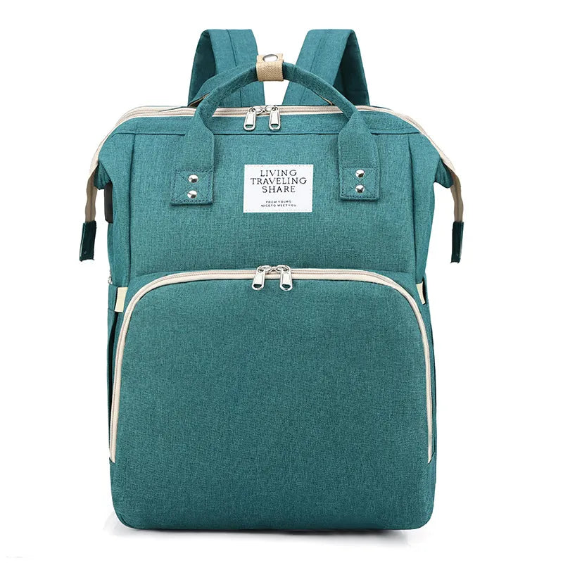 Diaper Backpack with Insulated Bottle Pockets – Water-Resistant