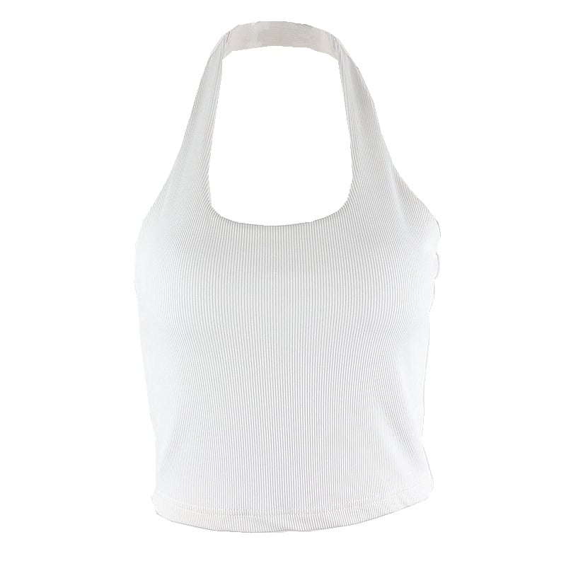 Women's Halter Neck Tank Top Lightweight Layering Vest