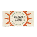 Oversized Retro Sun Beach Towel – Quick-Dry Cotton, 60x30 Inches