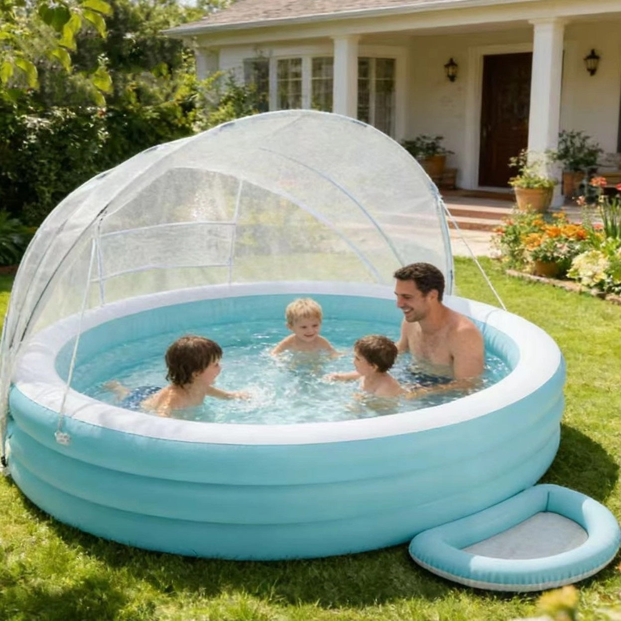 Thickened Inflatable Swimming Pool - Extra Large Family Ocean Ball Pit Paddling Pool for Adults and Kids Outdoor Water P