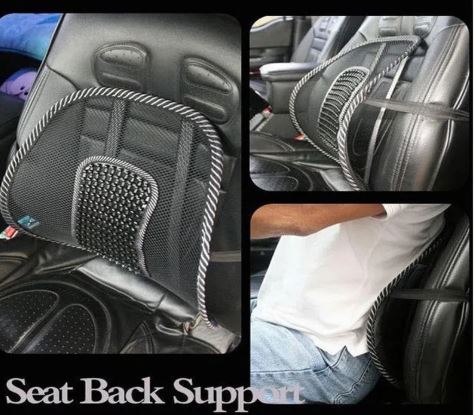 Memory Foam Lumbar Back Cushion with Breathable Mesh Cover