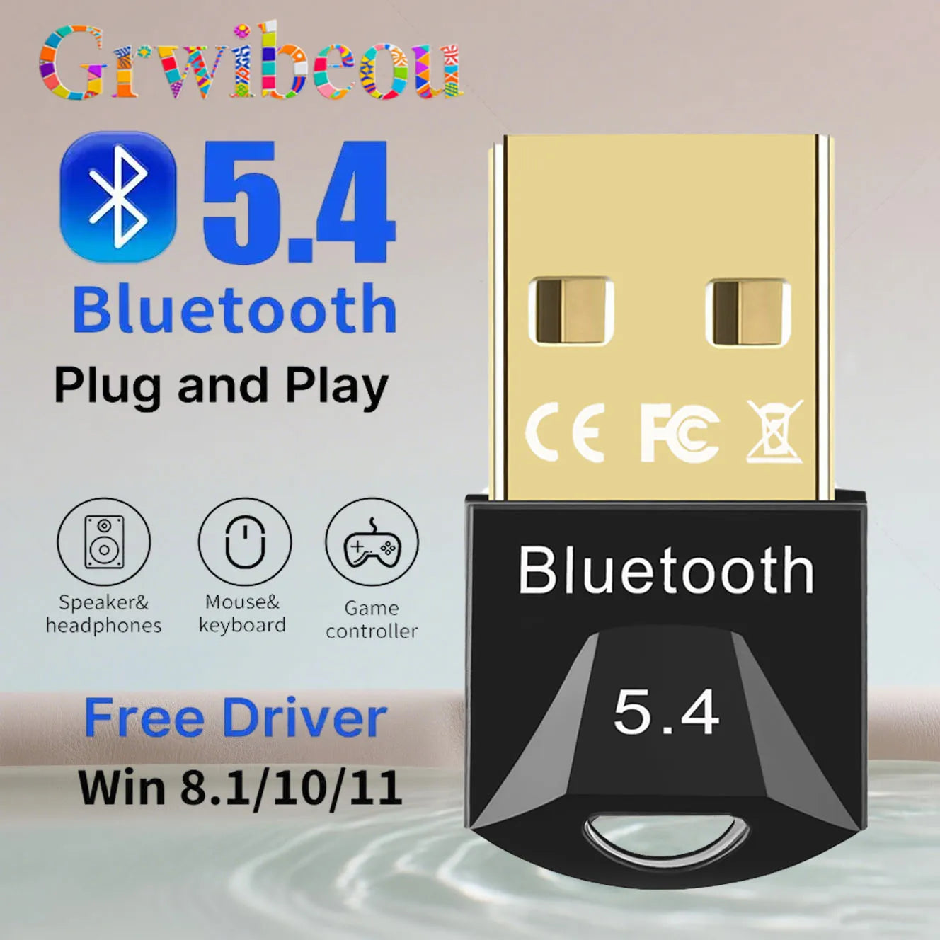 USB Bluetooth 5.4 Adapter for PC and Laptop