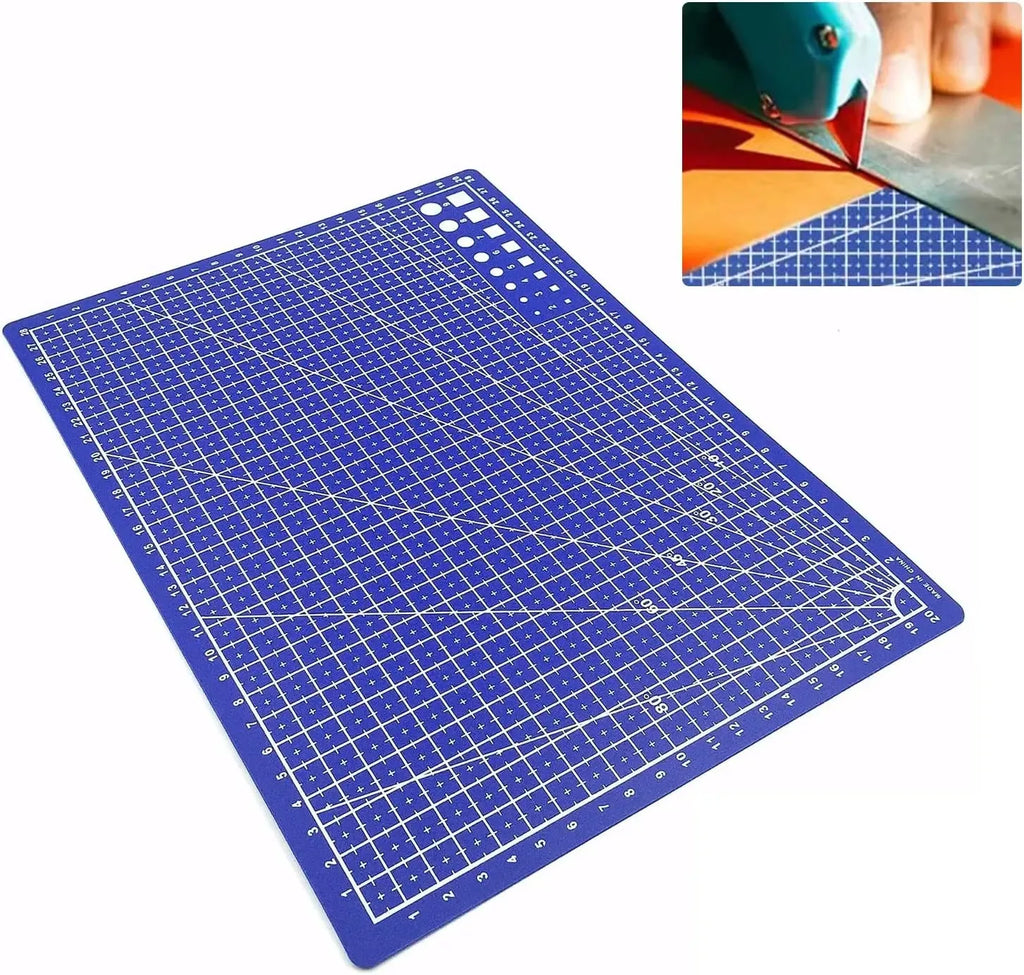 Self-Healing PVC Cutting Mat for Crafts and Sewing – A3, A4, or A5