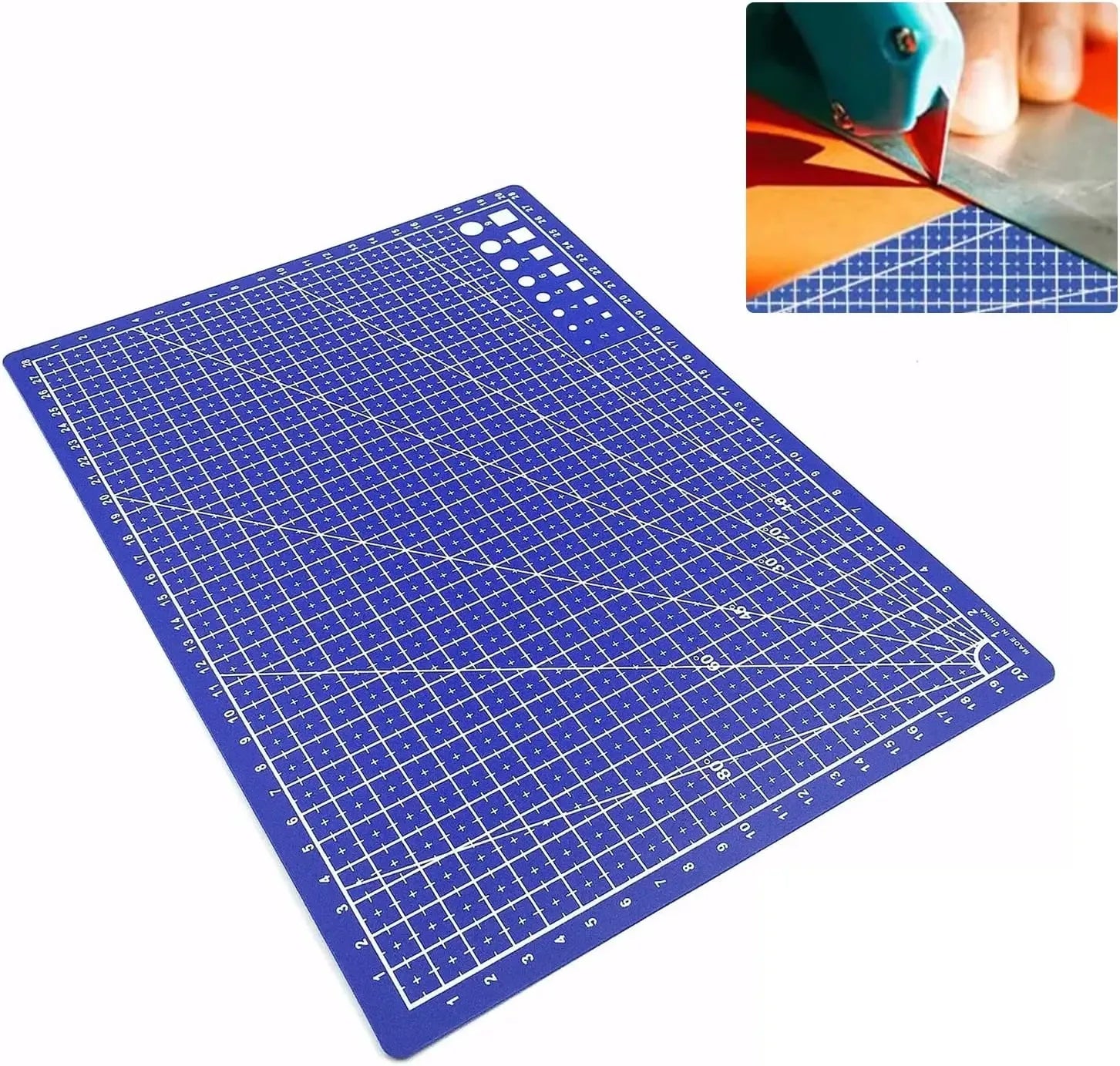Self-Healing PVC Cutting Mat for Crafts and Sewing – A3, A4, or A5