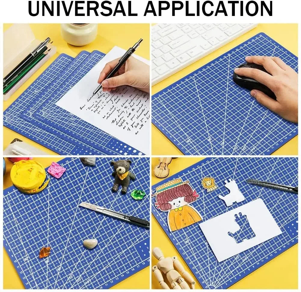 Self-Healing PVC Cutting Mat for Crafts and Sewing – A3, A4, or A5