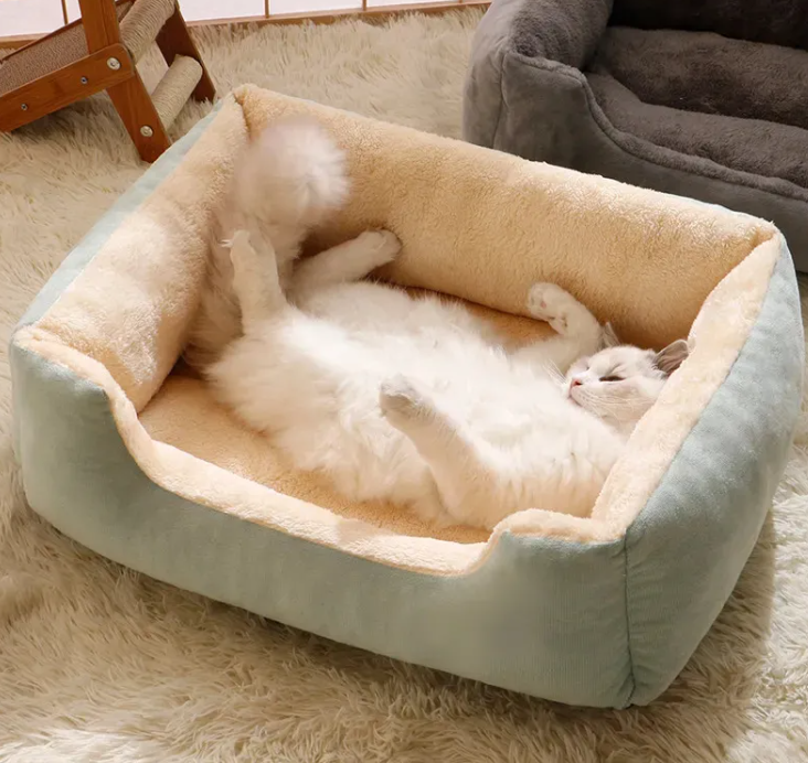 Boho Pet Nest Bed for Cats and Small Dogs