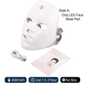 7-Color LED Light Therapy Facial Mask with Neck Coverage