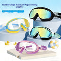 Kids Large-Frame Swimming Goggles With Nose Cover High-Definition Waterproof