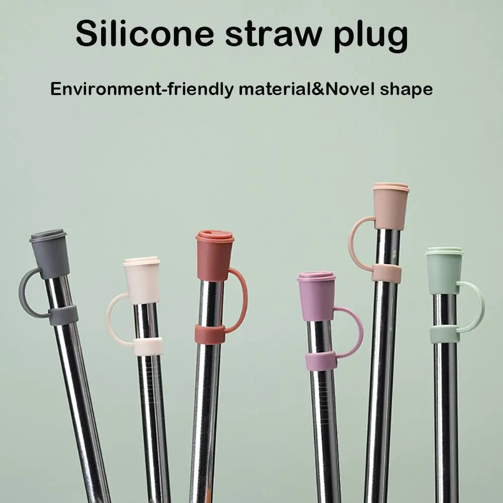 Silicone Straw Tip Covers – Reusable Dust-Proof Caps for 12mm Straws