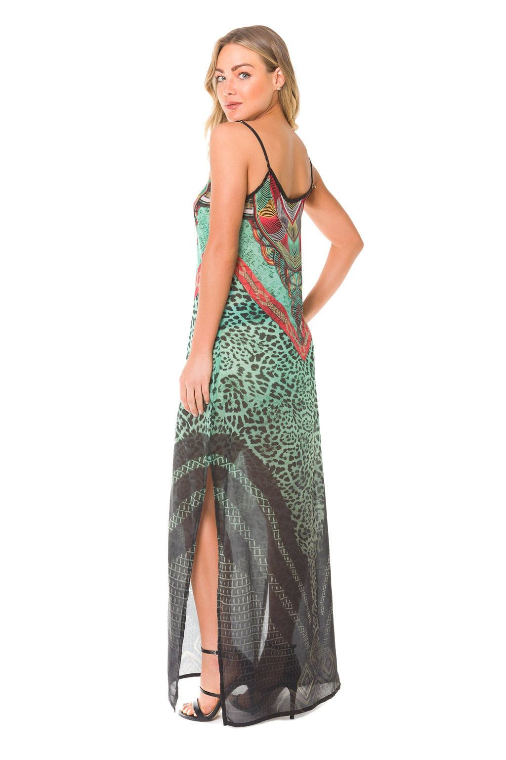 Boho Maxi Dress with African-Inspired Print for Women