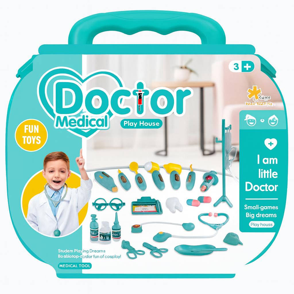 Portable Doctor Toy Set For Kids With Storage Case Educational Role-Play Medical Toys For Boys And Girls