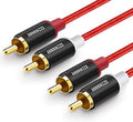 RCA Cables,Stereo Audio Cable 2 Male to 2 Male, for Amplifiers, Home Stereo Sound Systems,Speakers,Hi-Fi Systems 3M