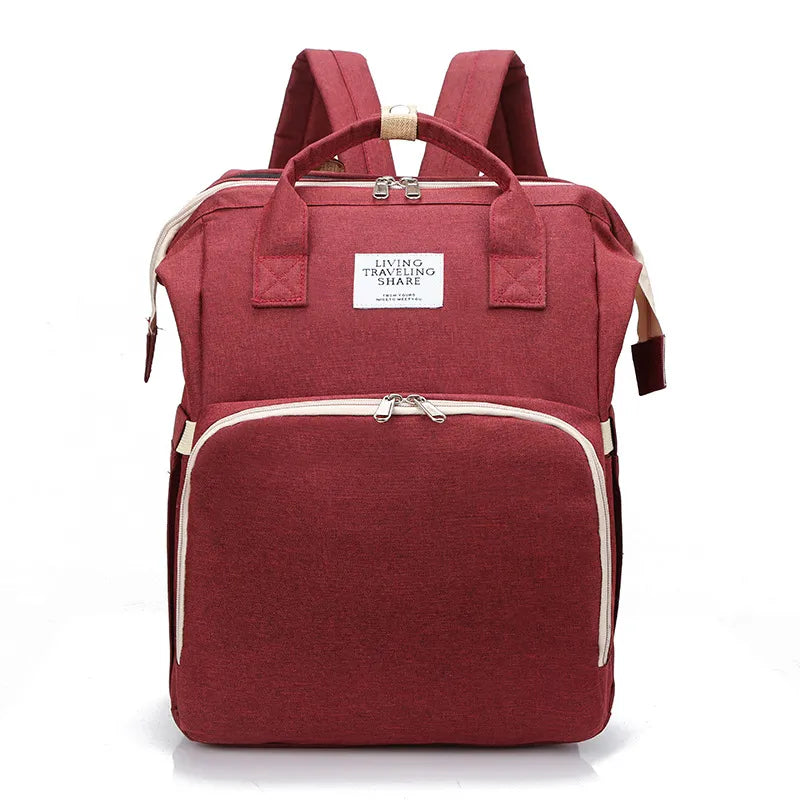 Diaper Backpack with Insulated Bottle Pockets – Water-Resistant