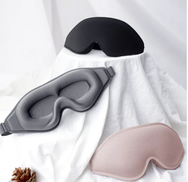 3D Contoured Sleep Mask for Total Darkness and Zero Pressure