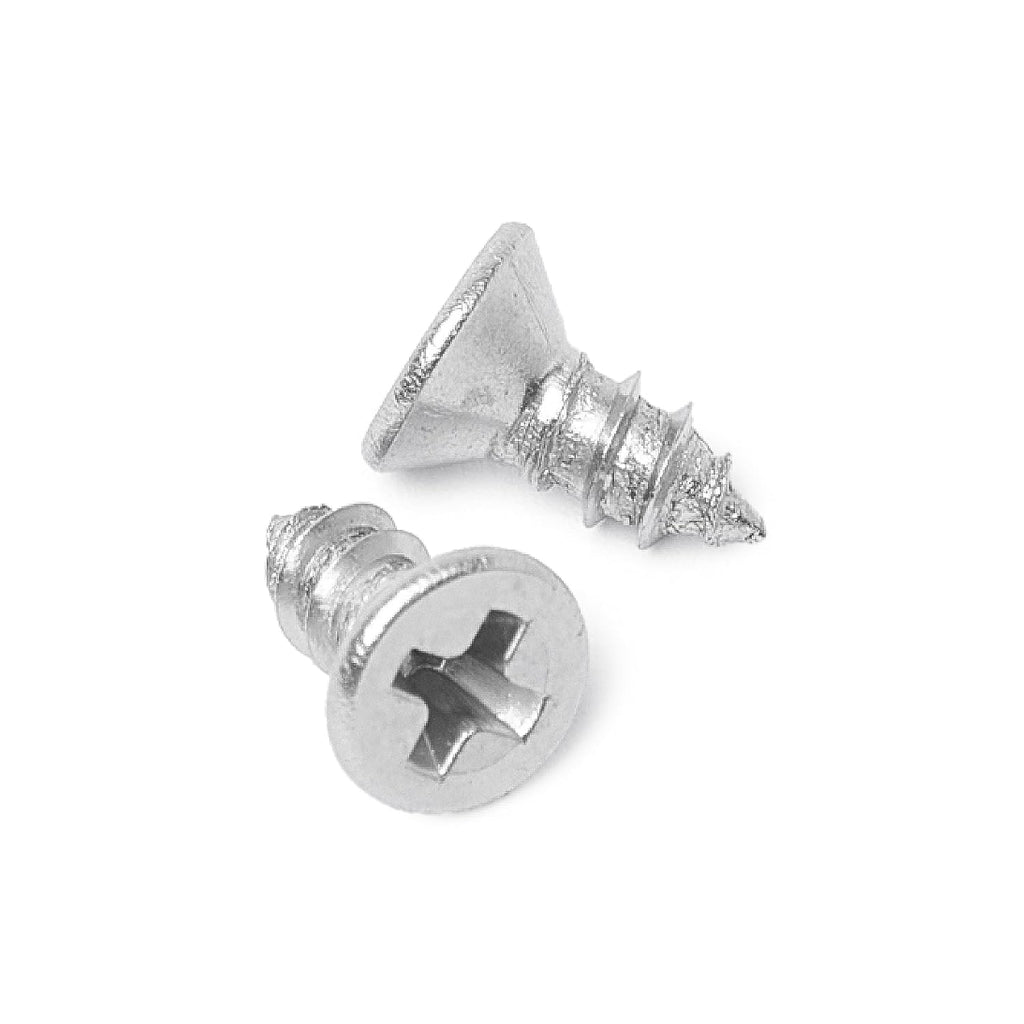 #4 X 1/4" Stainless Steel Flat Head Phillips Wood Screw (100 Pack), 18-8 (304) Stainless Steel Sheet Metal Screws - Type a Point, Plain Finish