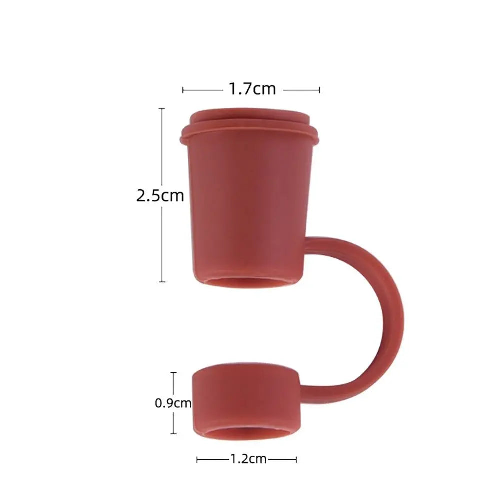 Silicone Straw Tip Covers – Reusable Dust-Proof Caps for 12mm Straws
