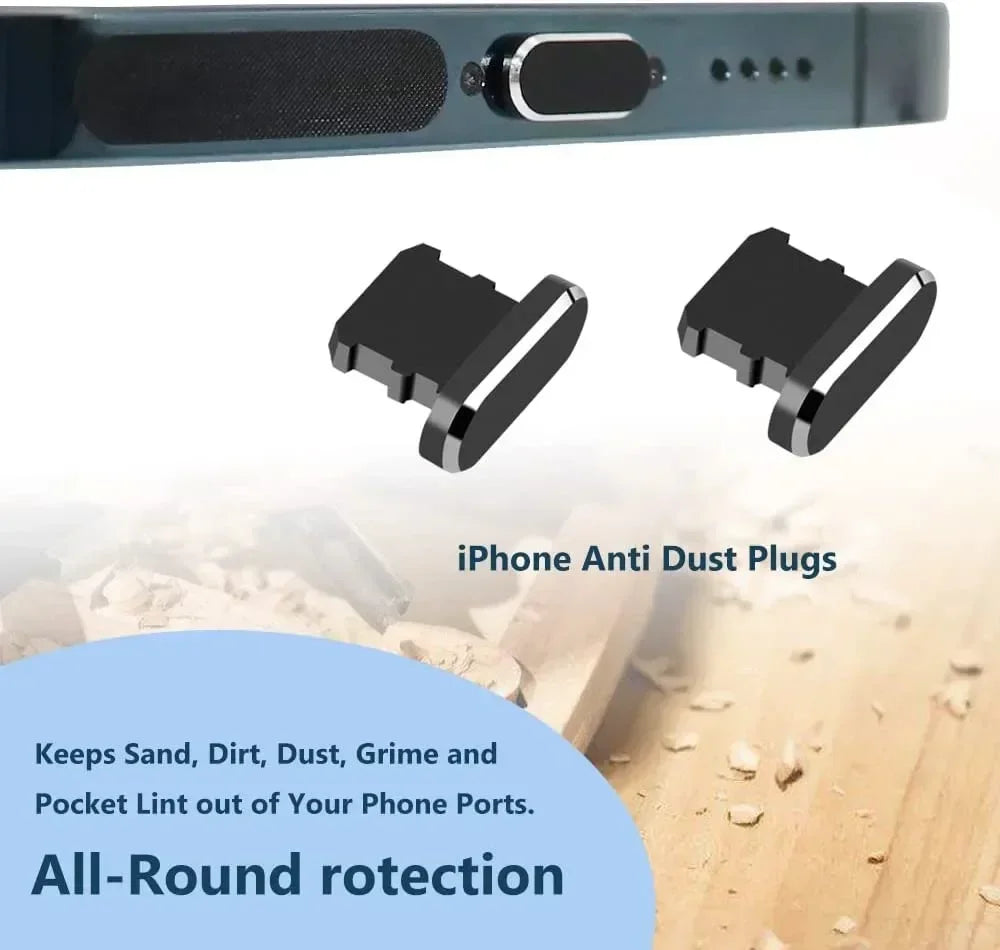 Phone and Earbuds Cleaning Kit with Dust Plugs – Charging Port Cleaner
