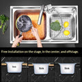 Large Single-basin Sink For Kitchen Dishwashing