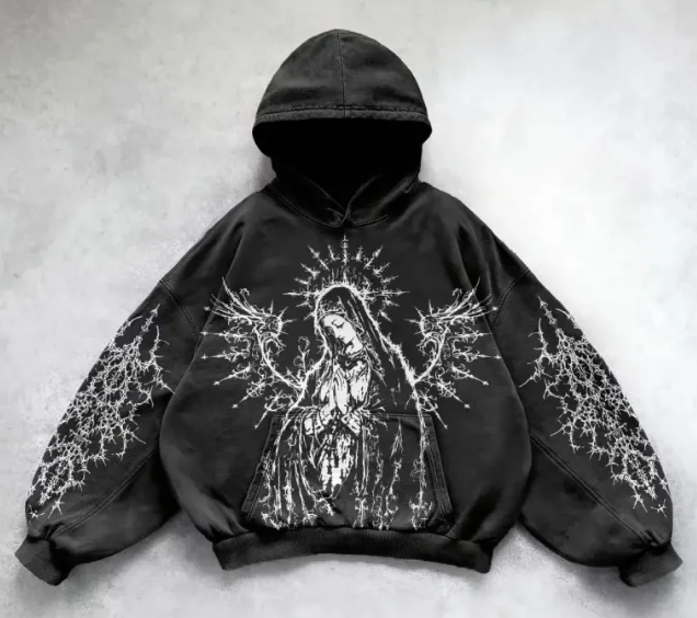 Y2K Graphic Print Streetwear Hoodie for Men and Women