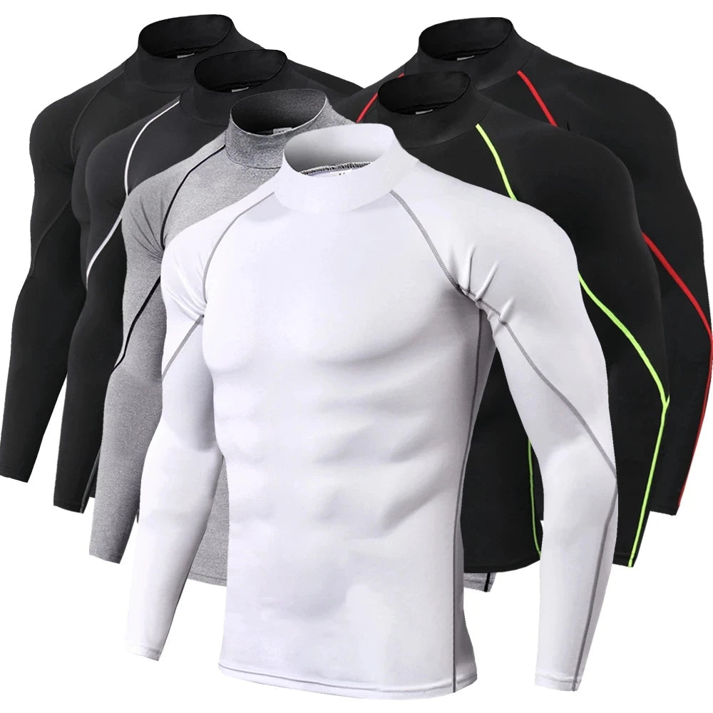 Men's Quick-Dry Long Sleeve Compression Training Shirt