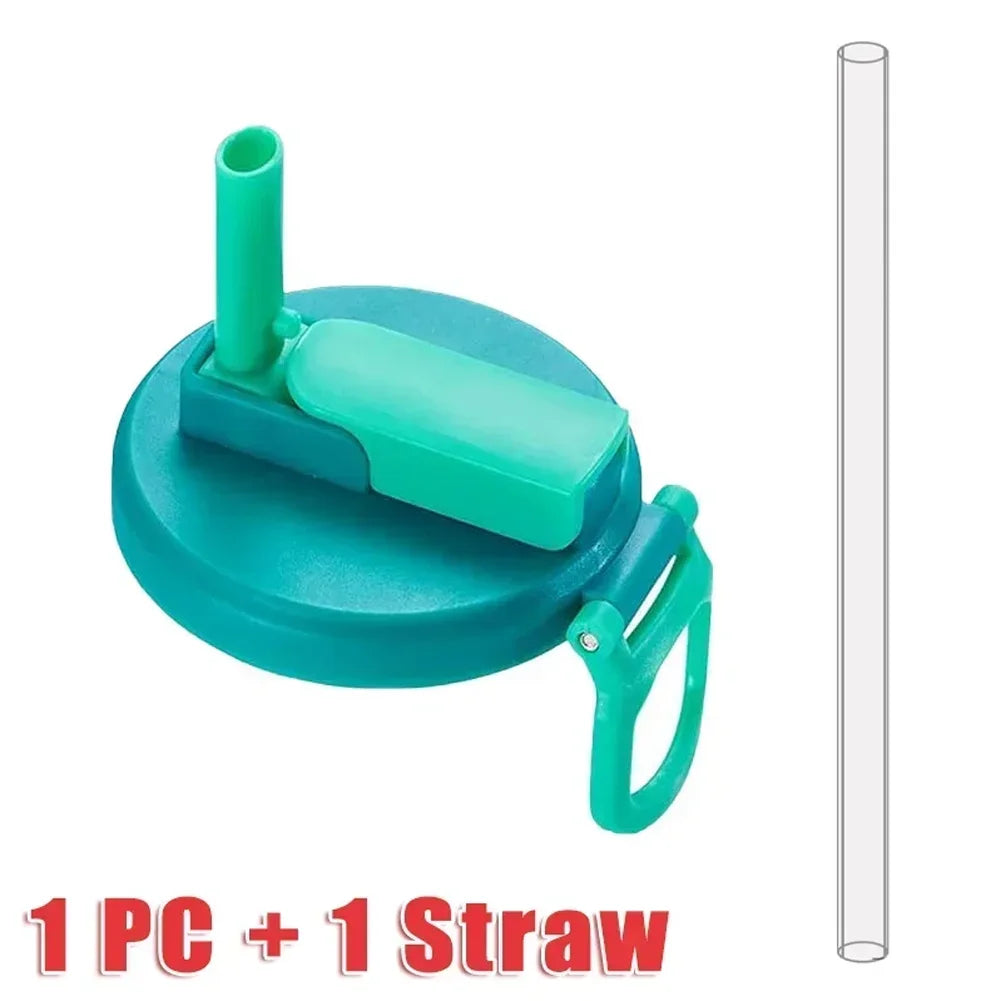Reusable Silicone Can Lids with Built-In Straw – Standard Can Size