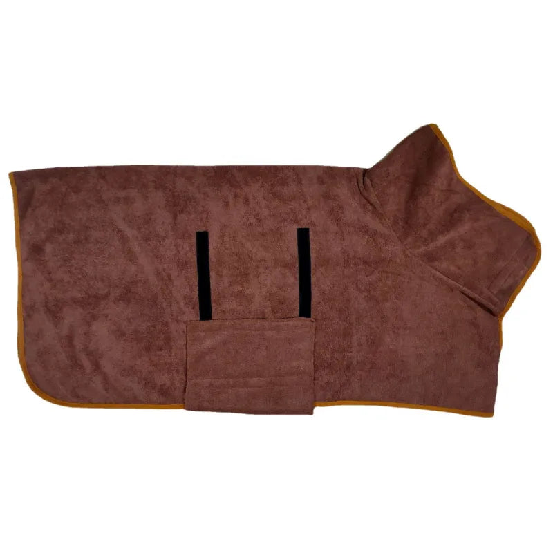 Microfiber Pet Bathrobe – Fast-Drying Dog Towel Robe with Adjustable Fit