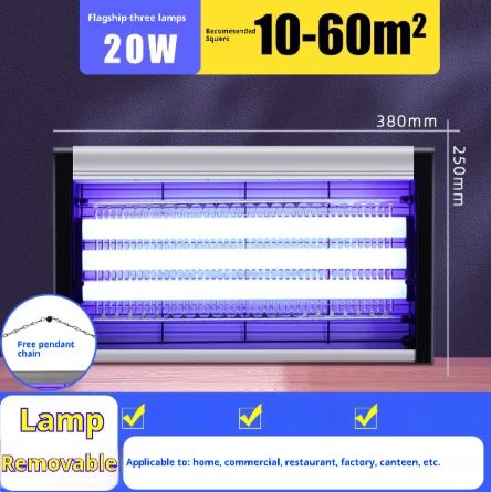 Electric Bug Zapper Lamp for Flies and Mosquitoes – Indoor Use