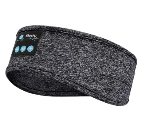 Bluetooth 5.0 Wireless Sports Headband with Built-In Speaker