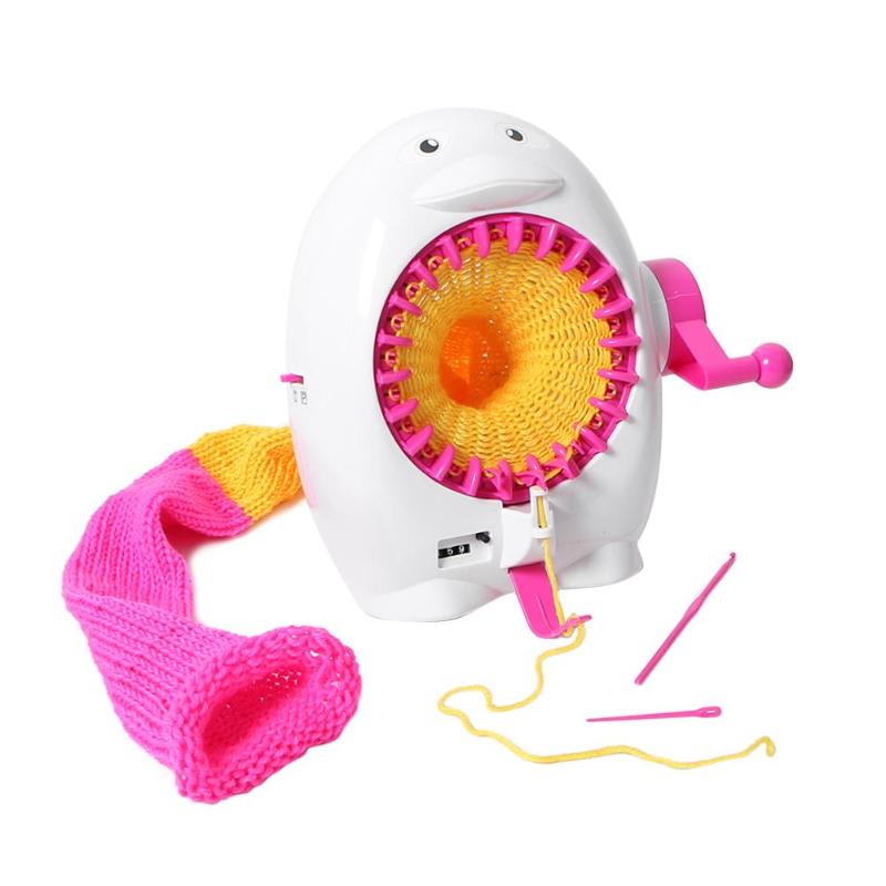Kids Knitting Machine with 40 Needles & Penguin Counter