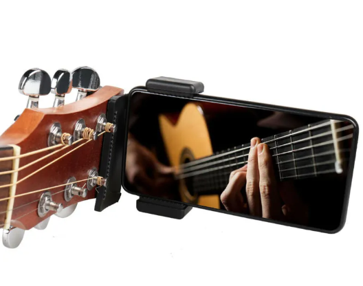 Guitar Phone Clip Stand – Hands-Free Smartphone Mount for Musicians
