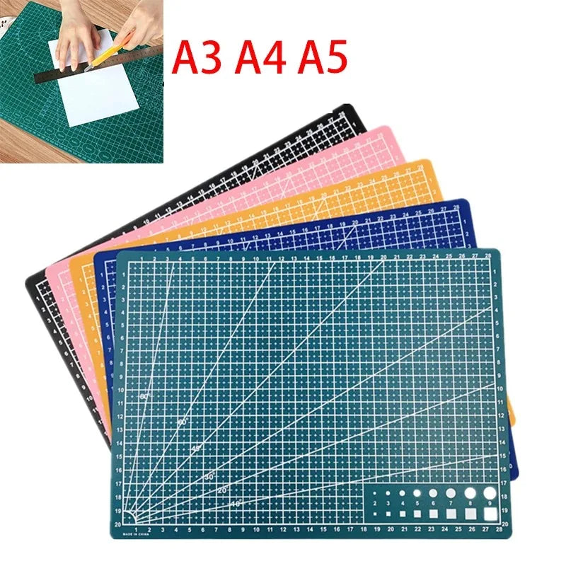 Self-Healing PVC Cutting Mat for Crafts and Sewing – A3, A4, or A5