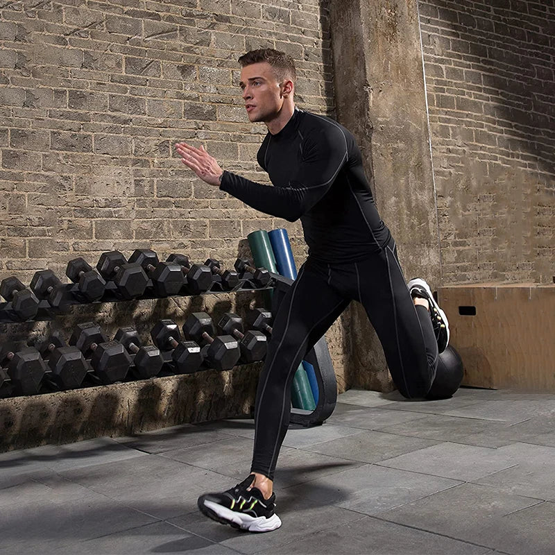 Men's Long Sleeve Compression Workout Shirt – Quick-Dry Athletic Fit