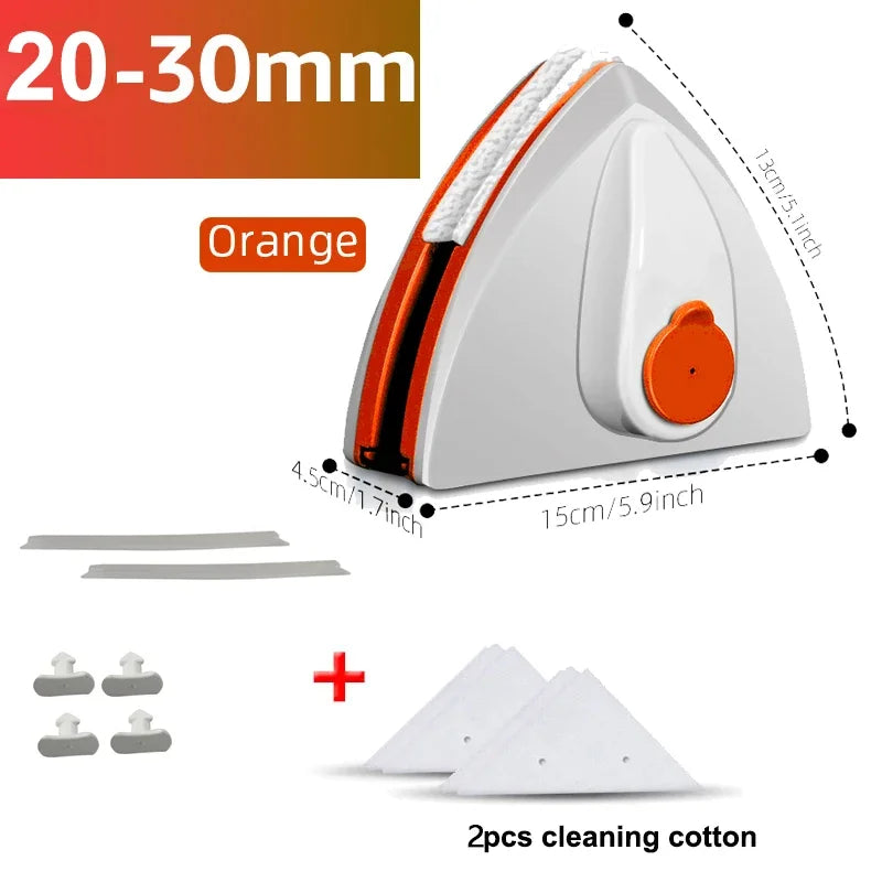 Double-Sided Magnetic Window Cleaner with Auto Drainage