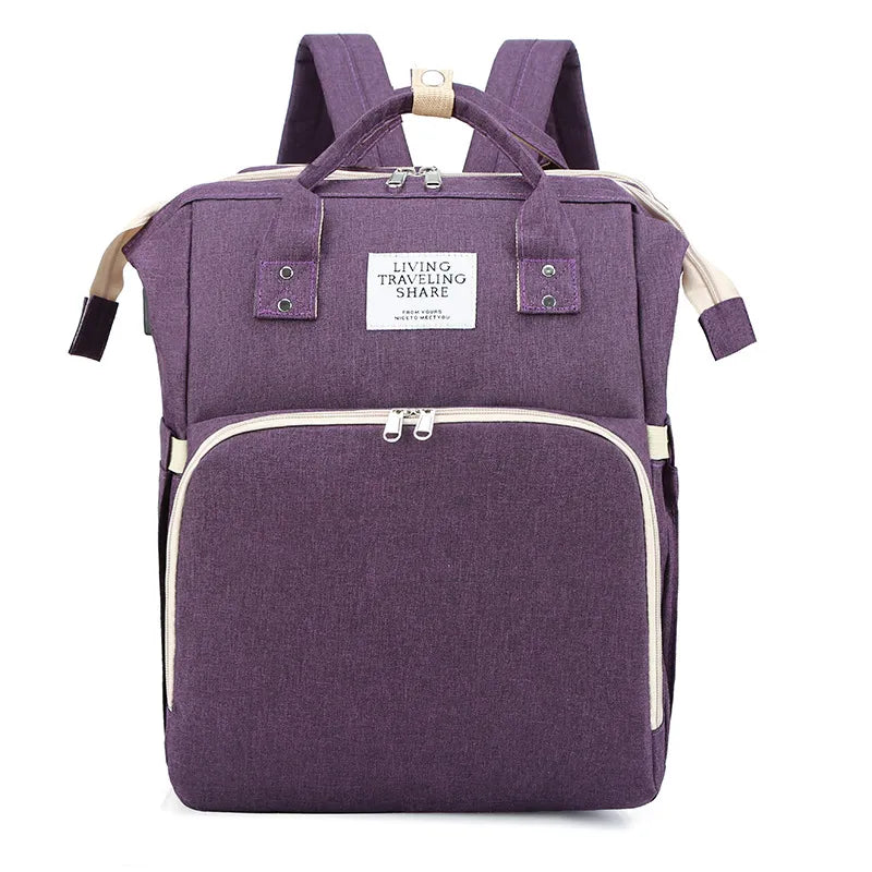 Diaper Backpack with Insulated Bottle Pockets – Water-Resistant