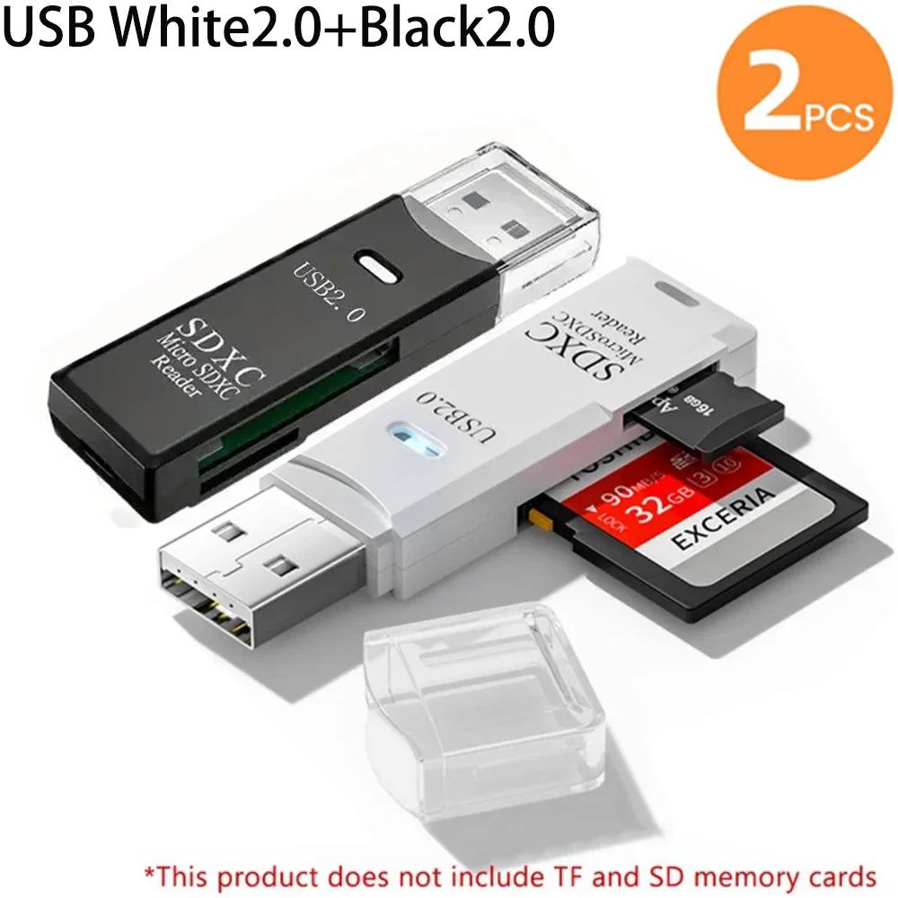2-in-1 USB 3.0 Card Reader for MicroSD and SD Cards