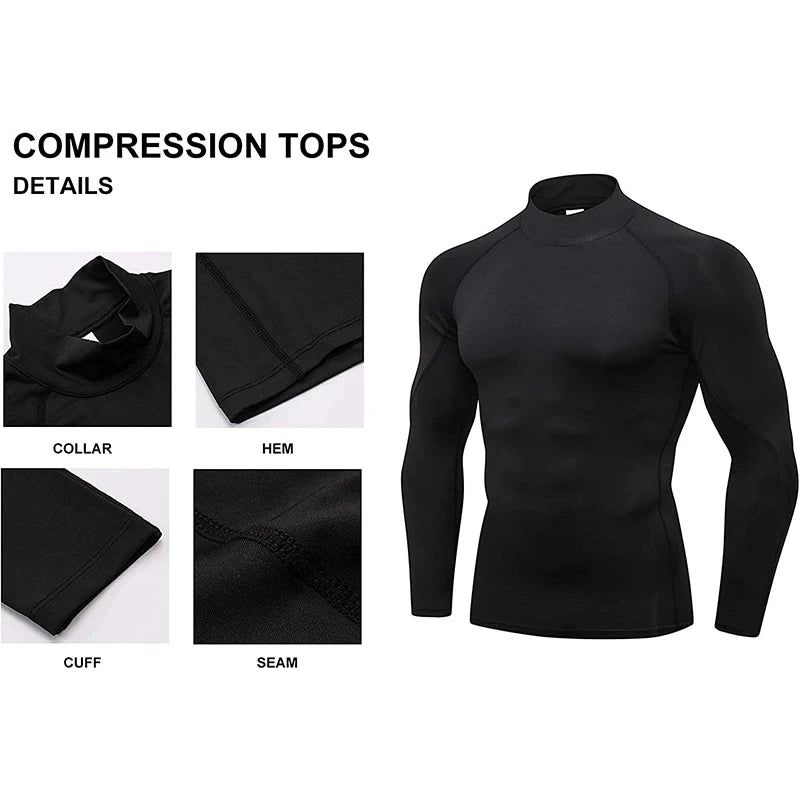 Men's Quick-Dry Long Sleeve Compression Training Shirt