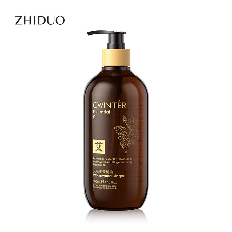 Ginger and Wormwood Body Massage Oil – 500ml Plant-Based Formula