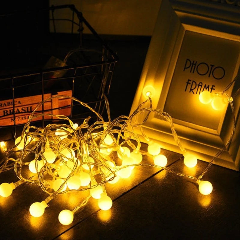 LED String Lights with USB and Battery Power – 10 Meters