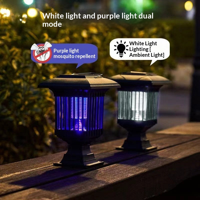 Solar-powered Mosquito Lamp Insect Repellent And Killer For Chinese-style Courtyards And Outdoor Use