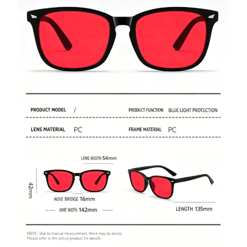 Tinted Anti-Blue Light Glasses for Screen and Night Use