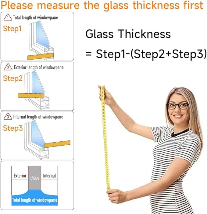 Double-Sided Magnetic Window Cleaner with Auto Drainage