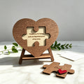 Wooden Heart Puzzle Sign For Dad