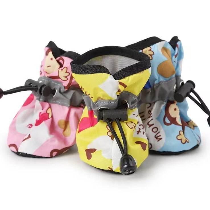 Non-Slip Waterproof Dog Booties for Small Breeds