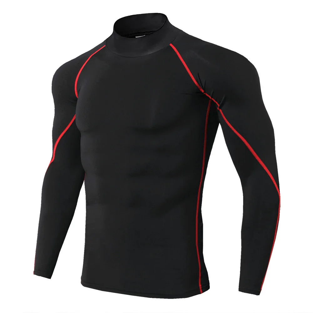 Men's Long Sleeve Compression Workout Shirt – Quick-Dry Athletic Fit
